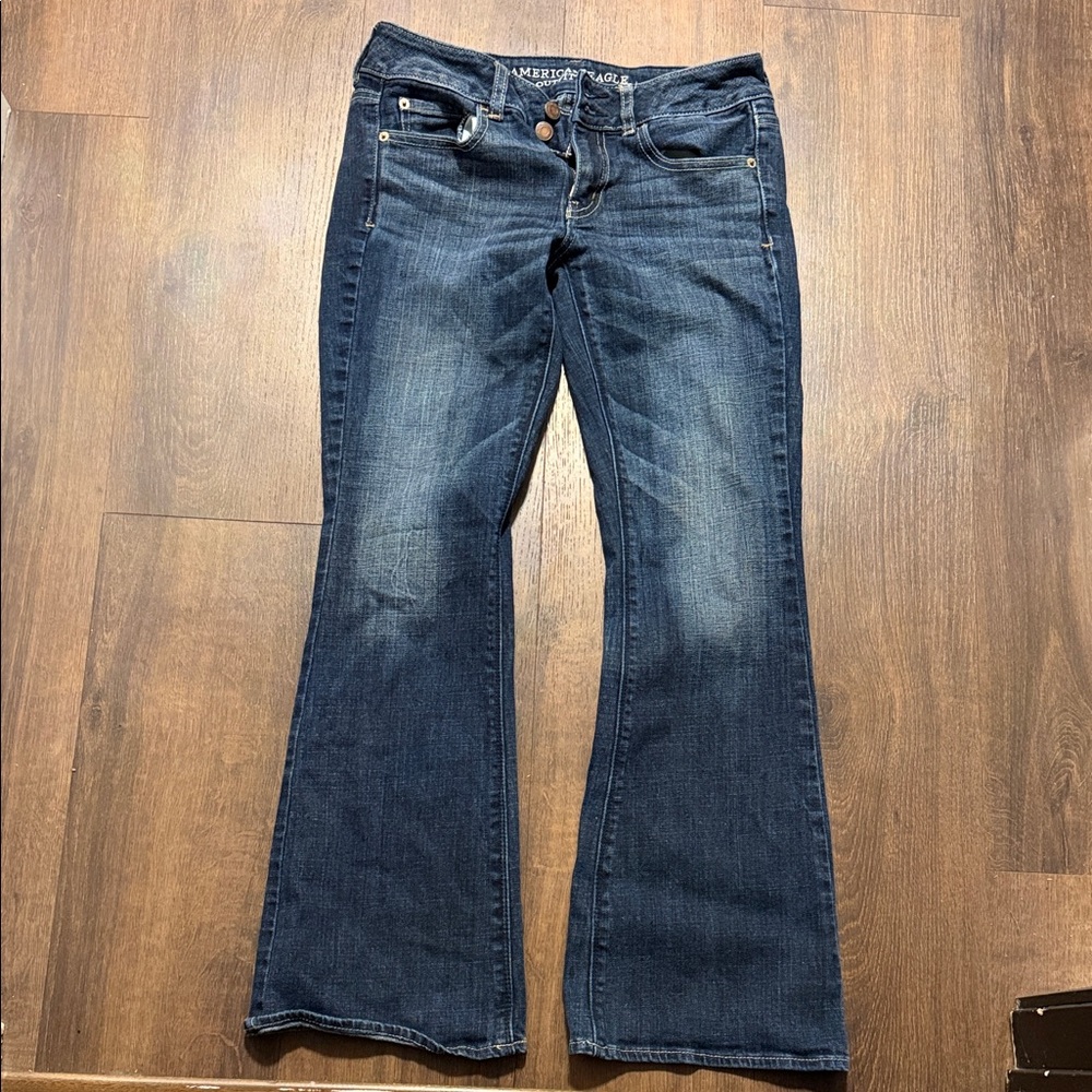 American Eagle Outfitters Dark Blue Flare Jeans